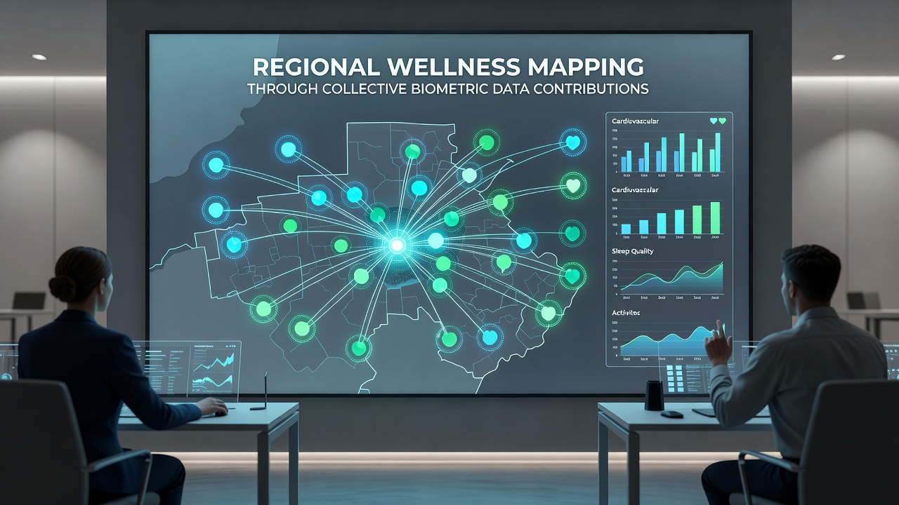 Detailed view of biometric data processing workflow for regional wellness analysis